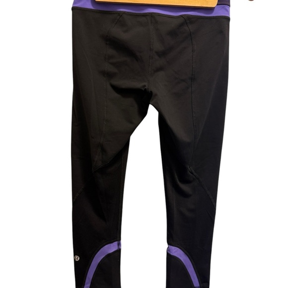 Lululemon Black and Purple Leggings - Picture 1 of 10